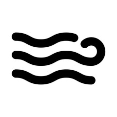 Simple Fire Flame Line Icon, Minimalist Heat Outline Symbol