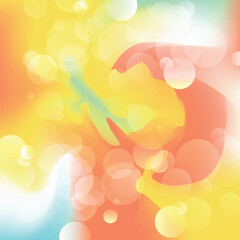 Abstract bokeh gradiant background vector illustration