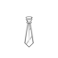 Illustration of a tie, a symbol of formality and professional attire, isolated on a white background.