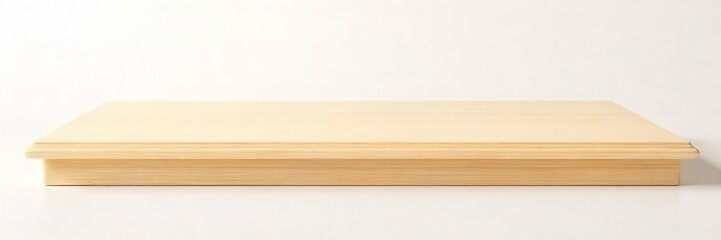 Smoothly planed sliver of light wood, clean edges , blonde wood, woodworking