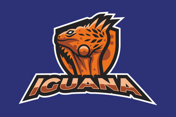 Iguana Team Mascot Logo