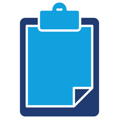 Clipboard Flat Blue Icon