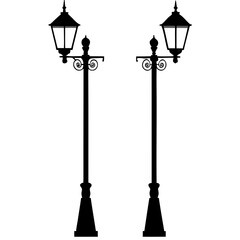 street lamp vector