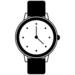 vector illustration of a wristwatch