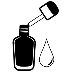 vector illustration of a bottle of perfume