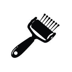 Silhouette of a rotary cheese grater tool kitchen utensil for food preparation silhouette