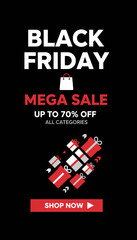 Black Friday Mega Sale with up to 70 off across all categories Perfect for promotions