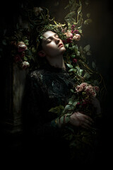 Exploring Dark Romanticismand Haunting Imagery in Gohic Literature Artworks