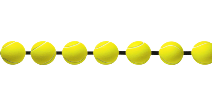 PNG Tennis ball line horizontal border white background copy space medicine. - Powered by Adobe