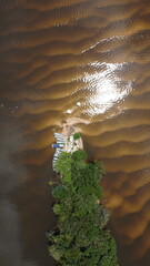 Fishing in amazon rainforest