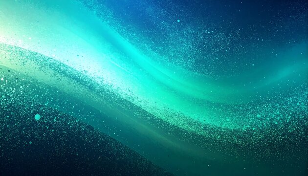 Abstract cosmic ocean of vibrant turquoise and deep blue hues.