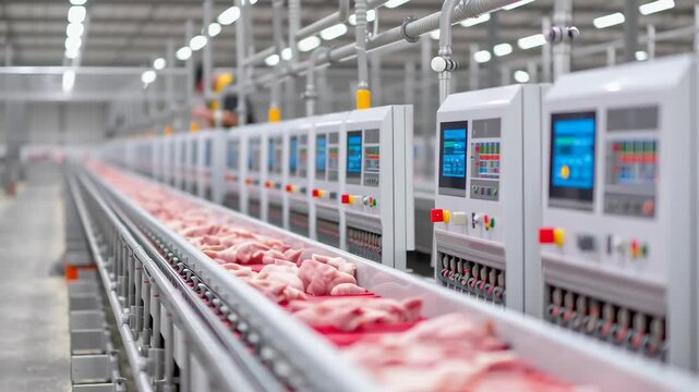 smart livestock system, automated meat processing facility