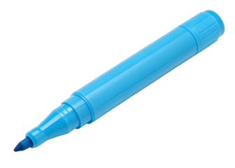 Blue Highlighter isolated on a transparent background.
