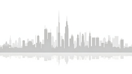 Obraz premium Government portal skyline