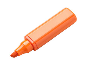orange Highlighter isolated on a transparent background.
