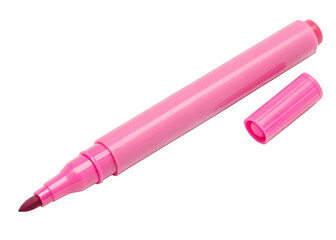 Pink Highlighter isolated on a transparent background.