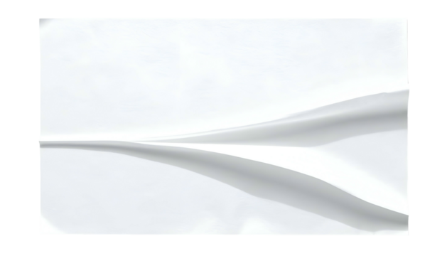 Abstract image of smooth, flowing white fabric forming gentle curves and shadows