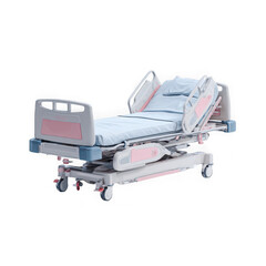 Isolated Patient bed on a white background.