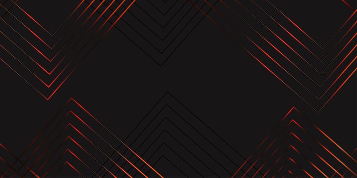 Dark abstract geometric triangle pattern, repeating chevron V lines, thin metallic red lines on black background, minimal luxury design, clean vector style, modern wallpaper texture.