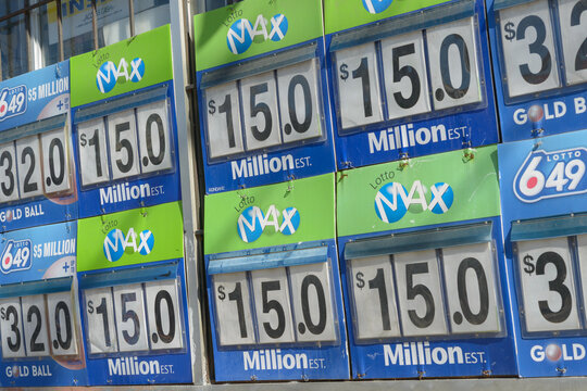 repeating lottery signs in Toronto - national lottery games Lotto 6/49 and Lotto Max are operated by the Interprovincial Lottery Corporation (ILC)