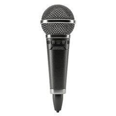 Professional Dynamic Microphone on Transparent Background