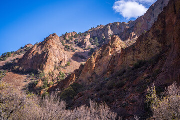 Fototapeta premium hiking in the beautiful nature of big bend national park in texas in the usa