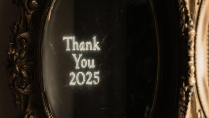 Elegant Thank You Gift with Engraved Message for 2025.