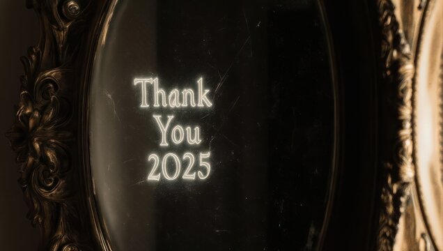 Elegant Thank You Gift with Engraved Message for 2025.