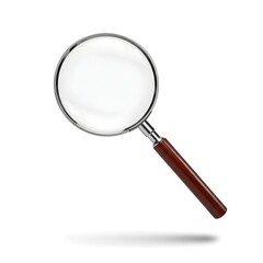 Classic Magnifying Glass with Wooden Handle - Isolated