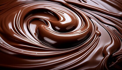 melted chocolate surface ai liquid chocolate close up background