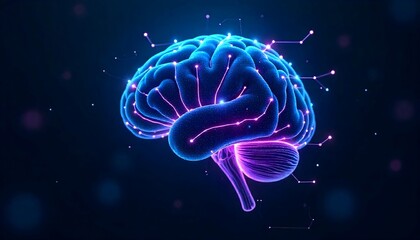 The blue brain of man