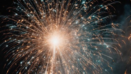 Obraz premium Explosion of Light - A Captivating Fireworks Display.