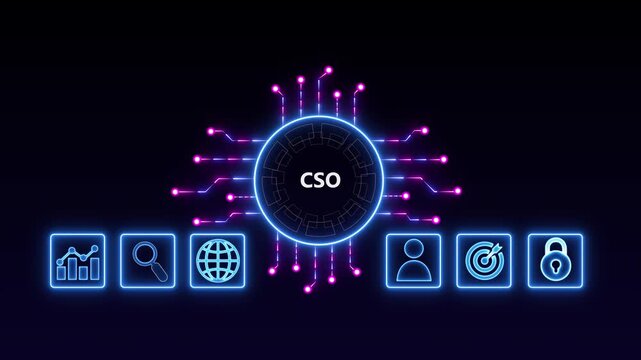 Business, Technology, Internet and network concept. CSO.