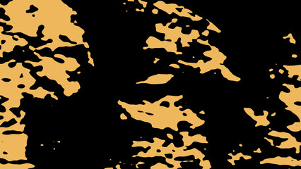 Bold Abstract Black And Orange High-Contrast Pattern