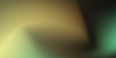 Aesthetic Abstract Gradient Background with Grain Texture in Shades of Green and Gold new 2025 trendy grainy gradient background
