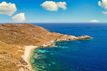 Mikri Psili Ammos Beach in Patmos, Greece