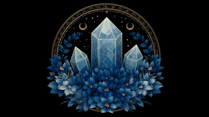 Magic stone for spiritual practices of ethnic magic and astrological rites