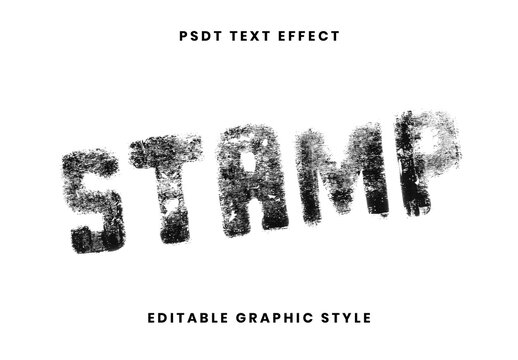 Rubber Stamp Text Effect