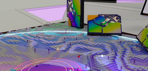 Aesthetic aesthetology aesthereal 3D render concept abstract books story fantasy