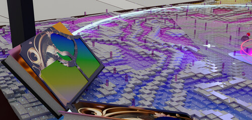 Aesthetic aesthetology aesthereal 3D render concept abstract books story fantasy