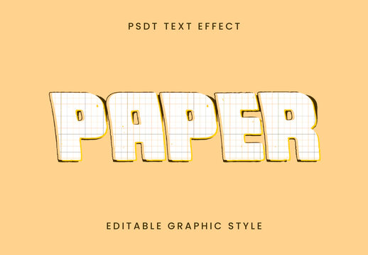 Grid Paper Sketch Text Effect