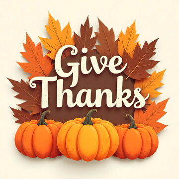 A clean, modern Thanksgiving banner perfect for wishing anyone 