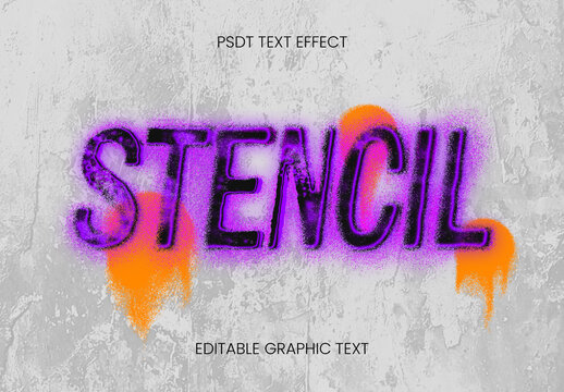 Purple And Orange Fluorescent Spray Text Effect Graffiti Urban Street Font