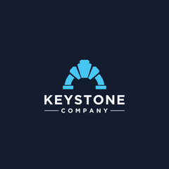 simple keystone logo design