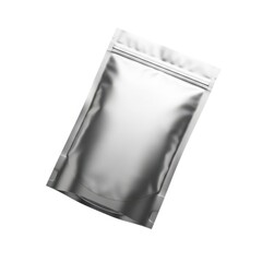 Shiny pouch on isolated on white background