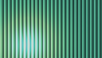 Mint green and teal vertical stripes background with glowing gradient columns, glossy curtain lines and soft light, minimal abstract wallpaper template for tech and wellness design