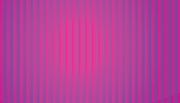 Vibrant magenta and purple vertical stripes background, smooth gradient bars with soft glow, minimal wallpaper, neon 3D curtain patterns, banner template for design & presentations