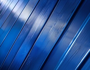 abstract image of diagonal metallic blue panels with subtle gradients and shadows creating a sleek and modern texture
