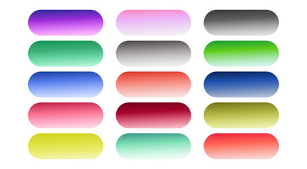 set of  gradient buttons