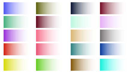 Fototapeta premium set of gardient colorful abstract banners